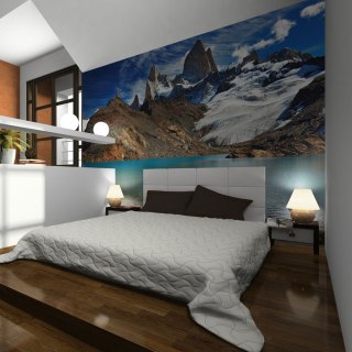 Fototapeta - Góry, jezioro, Patagonia