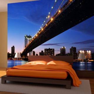 Fototapeta - Manhattan Bridge, Zachód
