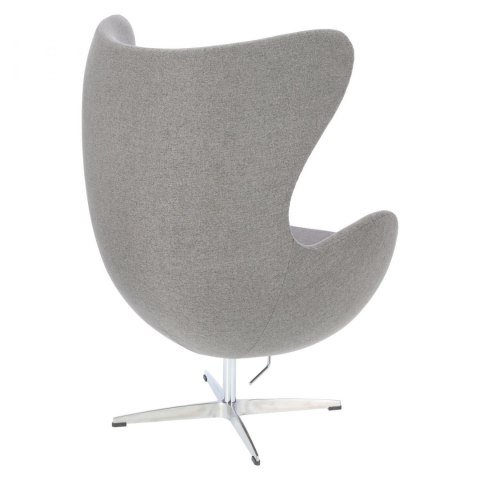 DESIGNERSKI FOTEL EGG, SZARY, OBROTOWY, EASY CLEAN DESIGNERSKI FOTEL EGG, SZARY, OBROTOWY, EASY CLEAN