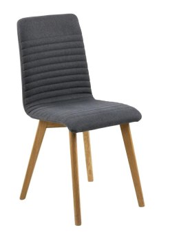 Krzesło Modern - Antracyt, wysokie oparcie, drewno