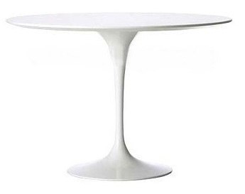 Okrągły Stół, biały - na jednej nodze, 120 cm