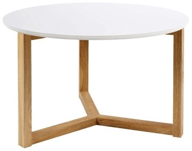 Stolik kawowy Osaka, biały, okrągły, elegnacki Stolik kawowy Osaka, biały, okrągły, elegnacki