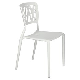 Krzesło Loft białe, do kuchni, ażurowe, solidne, do jadalni