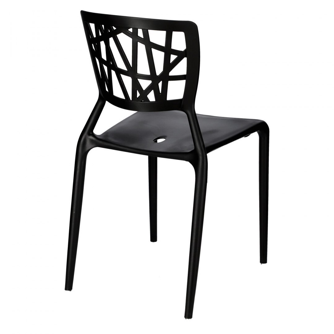Krzesło Loft czarne, do kuchni, ażurowe, solidne Krzesło Loft czarne, do kuchni, ażurowe, solidne