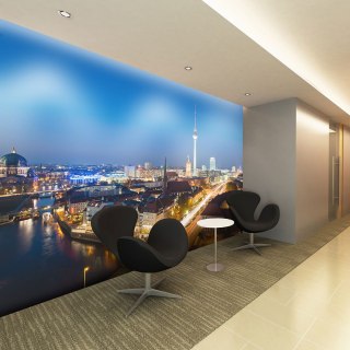 Fototapeta - Berlin nocą, Miasto