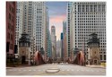 Fototapeta - Ulice Chicago, Wieżowce