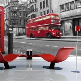 Fototapeta - Londyn, czerwony autobus