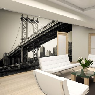 Fototapeta - Most Manhattan Nowy Jork