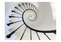 Fototapeta - Białe Schody - spirala