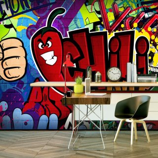Fototapeta Samoprzylepna - 490x280 Chili Graffiti