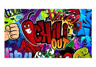 Fototapeta Samoprzylepna - 490x280 Chili Graffiti