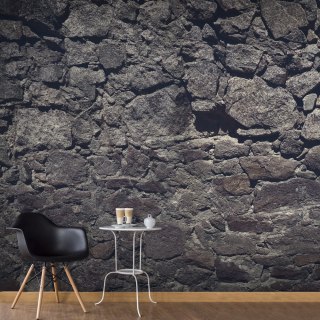 FOTOTAPETA SAMOPRZYLEPNA 588x280 Szary mur, Kamień