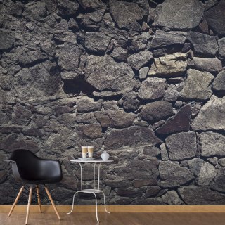Fototapeta Samoprzylepna - 490x280 Szary mur, Kamień