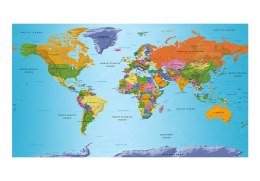 FOTOTAPETA SAMOPRZYLEPNA 490x280 Mapa świata Kolor
