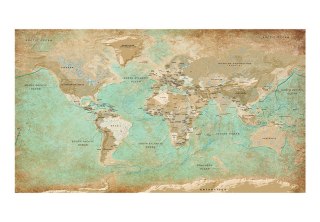 Fototapeta Samoprzylepna - 490x280 Turkusowa Mapa