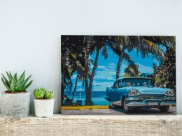 Obraz do samodzielnego malowania - Auto pod palmami