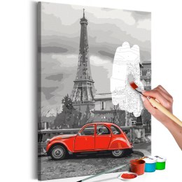 Obraz do samodzielnego malowania - Auto w Paryżu