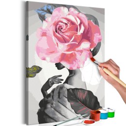 Obraz do samodzielnego malowania - Róża i futro