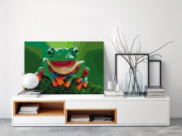 Obraz do samodzielnego malowania - Roześmiana żaba