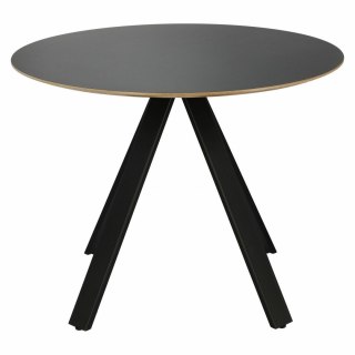 OKRĄGŁY CZARNY STÓŁ, 100 CM, NOWOCZESNY, DO SALONU