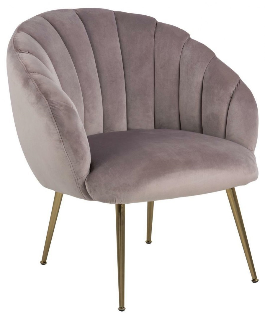 Fotel Daniella Dusty Rose złote nogi Fotel Daniella Dusty Rose złote nogi