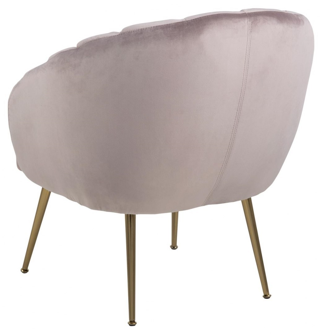 Fotel Daniella Dusty Rose złote nogi Fotel Daniella Dusty Rose złote nogi