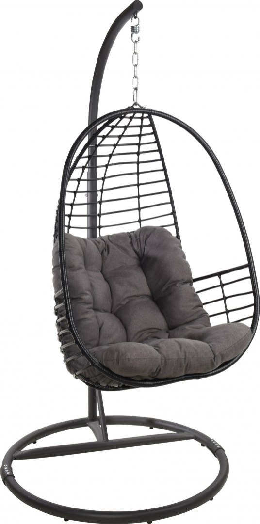 Fotel Jug wiszący techno rattan antracyt Fotel Jug wiszący techno rattan antracyt