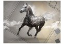 Fototapeta - Czarny koń, abstrakcja