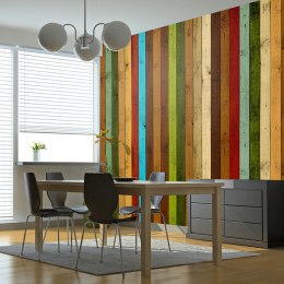 Fototapeta - Kolorowe drewniane deski