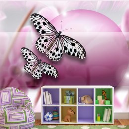 Fototapeta - Motyle 3D, fioletowa