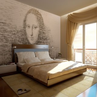 Fototapeta - Mona Lisa, Napisy