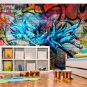 Fototapeta - Niebieskie Graffiti