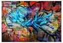 Fototapeta - Niebieskie Graffiti
