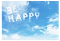 Fototapeta - Be happy, błękitne niebo