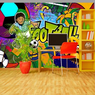 Fototapeta - Piłkarskie Graffiti