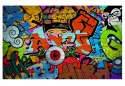 Fototapeta - Graffiti, oko, kolorowe