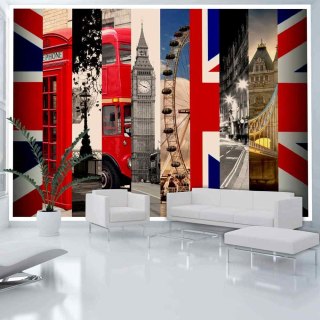 Fototapeta - London, Kolaż, Symbole