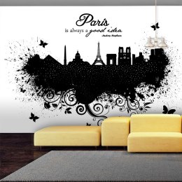 Fototapeta - Kontur symboli Paryża
