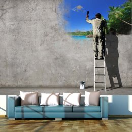 Fototapeta - Malowanie na murze