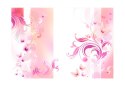 Fototapeta - Biało-różowe pasy Kwiaty