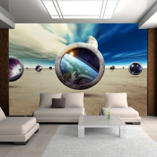 Fototapeta - Metal, niebo, planety