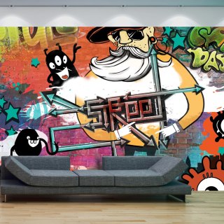 Fototapeta - Czarne potworki Graffiti