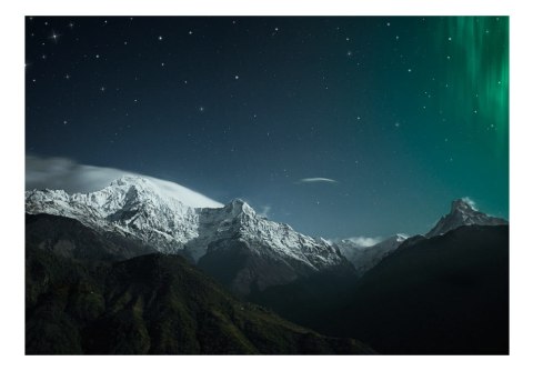 Fototapeta - Zorza polarna nad górami Fototapeta - Zorza polarna nad górami