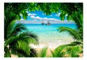 Fototapeta - Egzotyczna Plaża, Palmy
