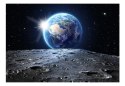 Fototapeta - Widok na ziemię, Księżyc