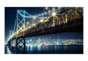 Fototapeta - Oświetlony Most Nocą