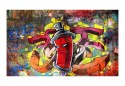 Fototapeta - Czerwone graffiti, spray