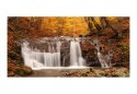 Fototapeta - Wodospad w lesie, Jesień