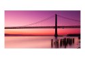 Fototapeta - Zachód słońca nad mostem