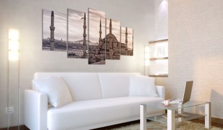 OBRAZ NA ŚCIANĘ DO SALONU, 100 x 50 cm, 5 CZĘŚCIOWY - Meczet na Bliskim Wschodzie